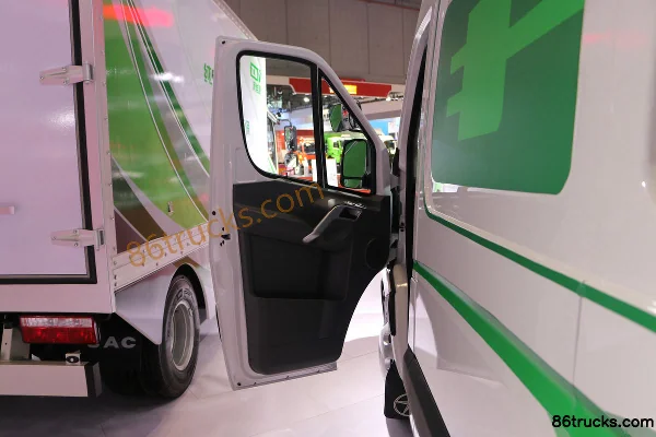 JAC Shuailing i6 4.5T 6m Pure Electric Enclosed Van Truck 82.944kWh Cab (1) | 86Trucks