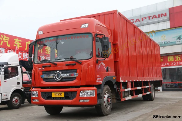 Dongfeng Duolika D12 Luxury Edition 240 hp 4X2(6 wheels) 9.85m Van Cargo Truck Exterior (3) | 86Trucks