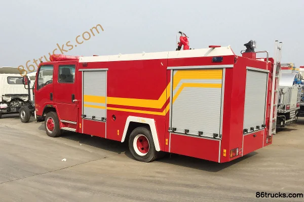 Qingling Isuzu 189hp 4X2(6 wheels) water tank fire truck (Chengliwei brand) Exterior (3) | 86Trucks