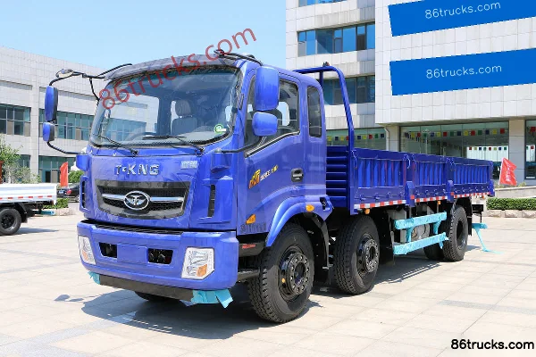 Tangjun Ouling T6 Series 185 hp 6X2(8 wheels) 6.75m Single Row Flatbed Cargo Truck Exterior (3) | 86Trucks