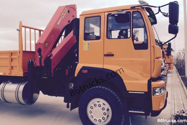 Sinotruk Golden Prince 280 hp 6X4(10 wheels) Truck-Mounted Crane (SANY brand) Exterior (2) | 86Trucks