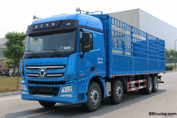 XCMG Hanfeng G7 Standard Load Edition 375hp 8X4(12 wheels) 9.5m cage truck (10t rear axle) Exterior (3) | 86Trucks