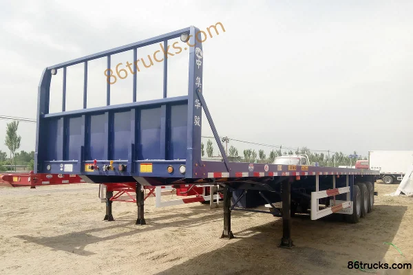 CIMC Huajun 13 m flatbed semi-trailer Exterior (2) | 86Trucks