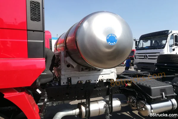 Beiben V3M camion lourd 380 ch 6X4(10 roues) tracteur routier LNG Châssis (3) | 86Trucks