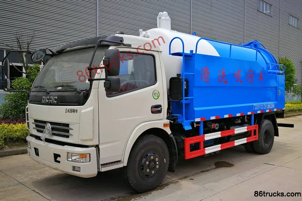 Dongfeng Duolika D7 150 hp 4X2(6 wheels) vacuum truck (Runzhixing brand) Exterior