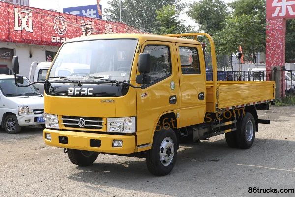 Dongfeng Duolika D6-S 2018 115 ch 4X2(6 roues) camion léger à plateau de 3,27 m, cabine double Extérieur (3) | 86Trucks