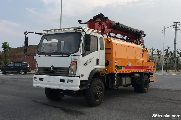Sinotruk Wangpai 7 Series 185 hp 4X2(6 wheels) Concrete Shotcrete Truck Exterior