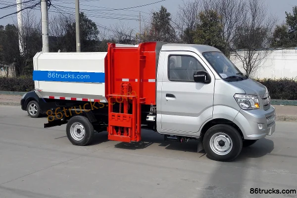 Sinotruk Wangpai W1 112 hp 4X2(6 wheels) garbage transfer truck Exterior