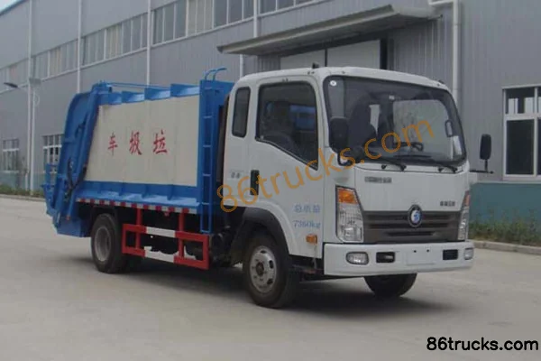 Sinotruk Wangpai 7 Series 4X2(6 wheels) 160 hp 4200mm wheelbase garbage transfer truck Exterior