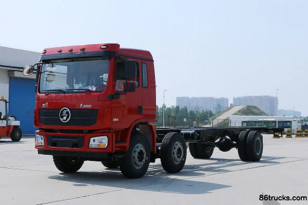 SHACMAN Delong L3000 300 hp 6X2(8 wheels) 8.7m Flatbed Cargo Truck (High Roof) Exterior (3) | 86Trucks