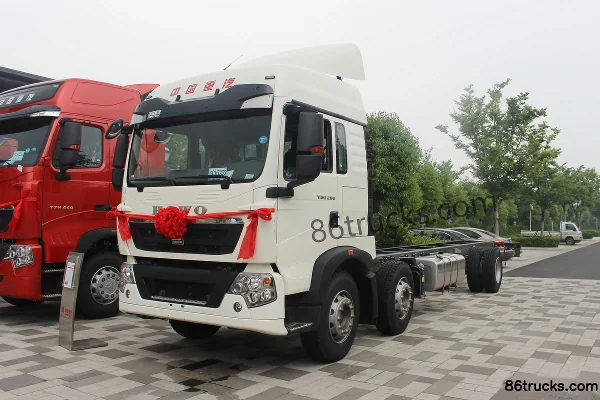 Sinotruk HOWO T5G camion lourd 280 ch 6X2(8 roues) camion porteur fourgon 9,92 m (boîte standard) Extérieur (3) | 86Trucks