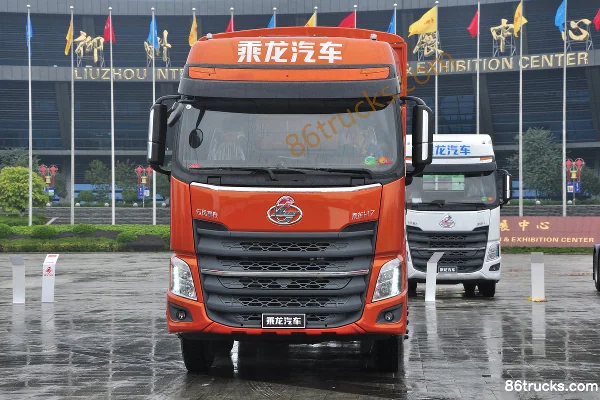Dongfeng Liuqi Chenglong H7 Heavy Truck 375 hp 8X4(12 wheels) 9.5m Stake Cargo Truck Exterior (2) | 86Trucks