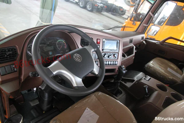 Sinotruk Wangpai W5G heavy truck 380 hp 6X4(10 wheels) 5.6m dump truck Cab (2) | 86Trucks