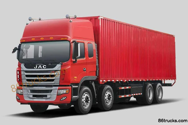 JAC Gallop K3W Heavy Truck Lightweight Version 350 hp 8X4(12 wheels) 9.5m Van Truck Exterior (2) | 86Trucks