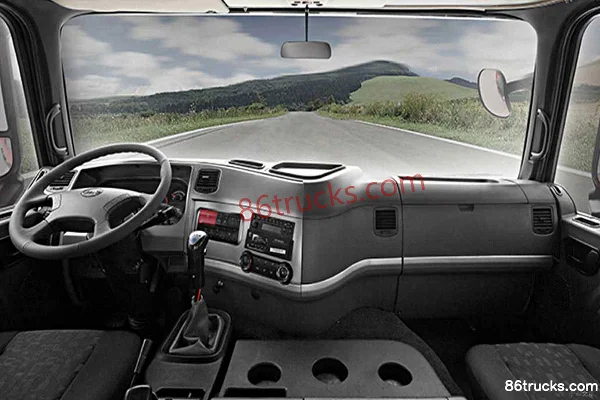 JAC Gallop K3X camion lourd version légère 290 ch 8X4(12 roues) 6,5 m camion benne Cabine (1) | 86Trucks