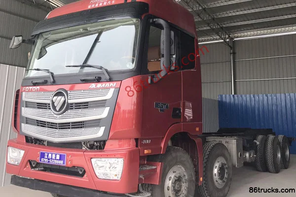 Foton Auman EST 360hp 8X4(12 wheels) 9.53m flatbed cargo truck Exterior (2) | 86Trucks