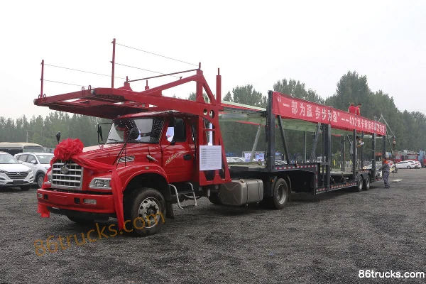 Dongfeng Liuqi Longka Heavy Truck 270 hp 4X2(6 wheels) car carrier long-nose tractor truck Exterior (3) | 86Trucks