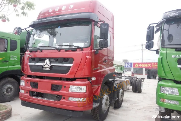 Sinotruk Steyr DM5G camion lourd 280 ch 6X2(8 roues) camion porteur à grille 9,6 m Extérieur (3) | 86Trucks