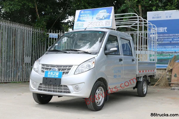 NanJun Ruiyi série C 1,3 L 87 ch 4X2(6 roues) essence 2,1 m camion micro à ridelles double cabine Extérieur (3) | 86Trucks