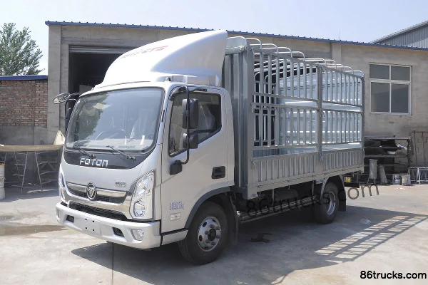 Foton Ollin CTS 131 hp 4X2(6 wheels) 4.18m Single Row Stake Light Truck (Air Brake) Exterior (3) | 86Trucks