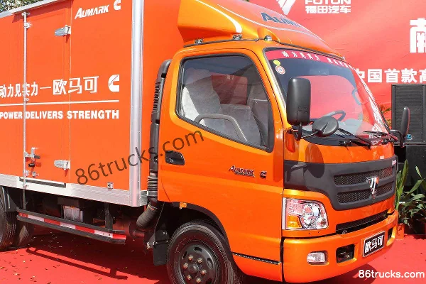 Foton Aumark série 3 version standard 156 ch 4X2(6 roues) camion fourgon 5,2 m cabine simple Extérieur (2) | 86Trucks