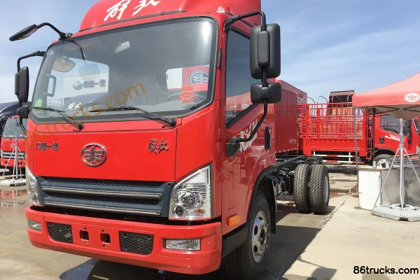FAW Jiefang Hu VH 130 ch 4X2(6 roues) châssis de camion léger plateau à ridelles, cabine simple, 4,21 m Extérieur (2) | 86Trucks