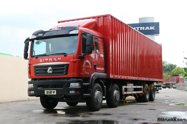 Sinotruk Sitrak C5H 310 ch 8X4(12 roues) camion porteur fourgon 9,52 m Extérieur (3) | 86Trucks