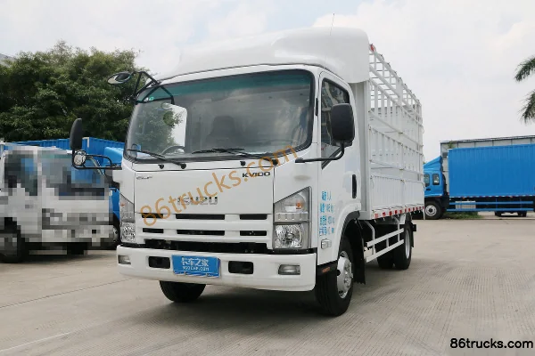 Qingling Isuzu KV100 98 hp 4X2(6 wheels) 4.17m Single Row Stake Truck Exterior (3) | 86Trucks