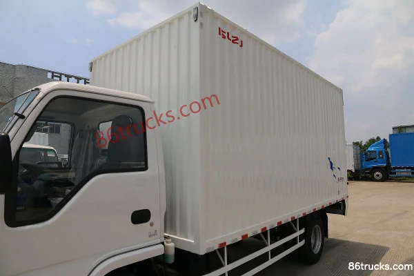 Qingling Isuzu 100P 98 hp 4X2(6 wheels) 4.25m Single Row Van Light Truck Body (1) | 86Trucks