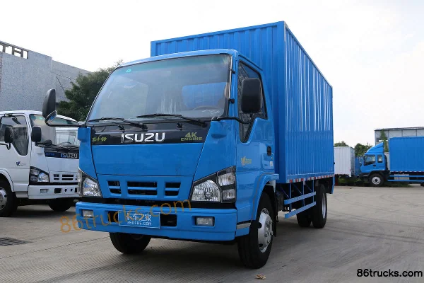 Qingling Isuzu 600P 130hp 4X2(6 wheels) 4.25m Single Row Van Light Truck Exterior (3) | 86Trucks