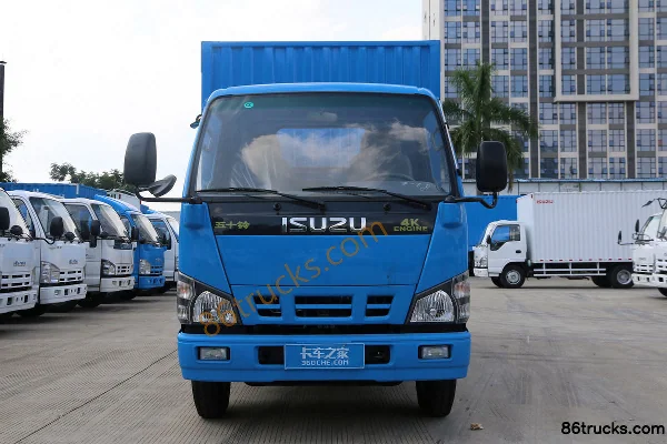 Qingling Isuzu 600P 130hp 4X2(6 wheels) 4.25m Single Row Van Light Truck Exterior (2) | 86Trucks