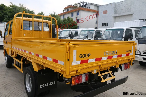 Qingling Isuzu 600P 130hp 4X2(6 wheels) 3.235m Double Row Flatbed Light Truck (6-speed) Body (3) | 86Trucks