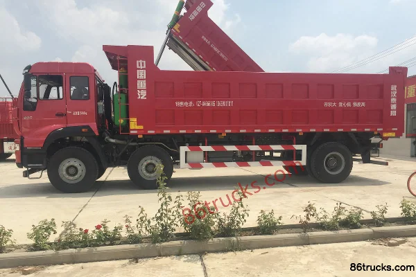 Sinotruk Jinwangzi Heavy Truck 280 hp 6X2(8 wheels) 7.2m Dump Truck Exterior (3) | 86Trucks