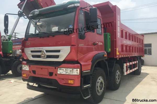 Sinotruk Jinwangzi Heavy Truck 280 hp 6X2(8 wheels) 7.2m Dump Truck Exterior (2) | 86Trucks