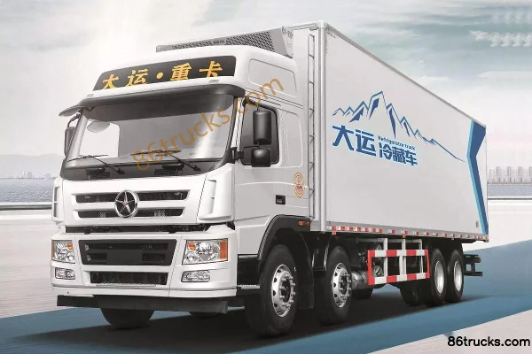 Dayun New N8E Heavy Truck 310hp 8X4(12 wheels) 9.4m Refrigerated Truck Exterior