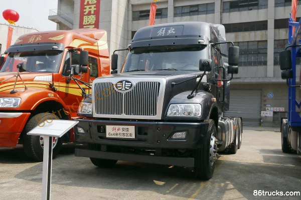 FAW Liute Anjie (L5R) camion lourd version froide 350 ch 6X4(10 roues) tracteur routier à capot Extérieur (2) | 86Trucks