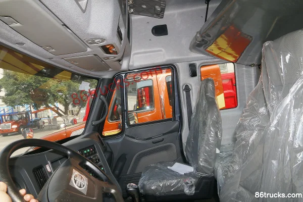 FAW Liute Anjie (L5R) camion lourd version froide 350 ch 6X4(10 roues) tracteur routier à capot Cabine (3) | 86Trucks