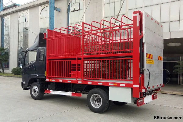 FAW Jiefang Hu VH 160hp 4X2(6 wheels) 4.21m livestock cargo truck Exterior (3) | 86Trucks