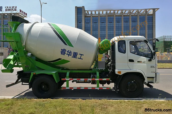 Foton Ruiwo Q5 140 hp 4X2(6 wheels) 4 cubic meter concrete mixer truck Exterior (2) | 86Trucks