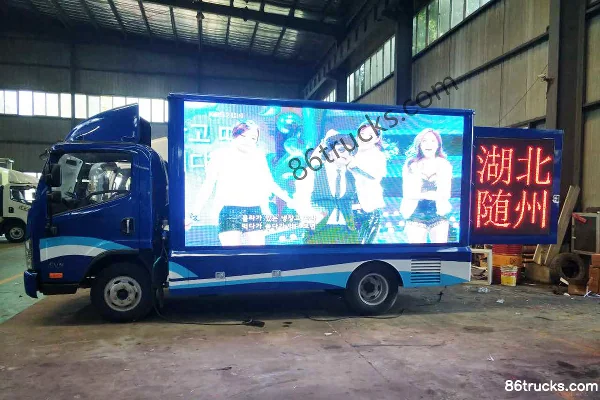 FAW Jiefang Hu VN 95hp 4X2(6 wheels) Single Row Mobile Billboard Truck Exterior (3) | 86Trucks