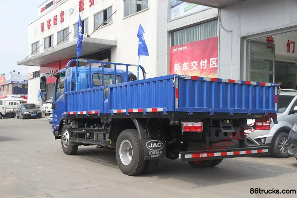 JAC Shuailing H415 154 hp 4X2(6 wheels) 5.5m Single Row Flatbed Cargo Truck Body (1) | 86Trucks