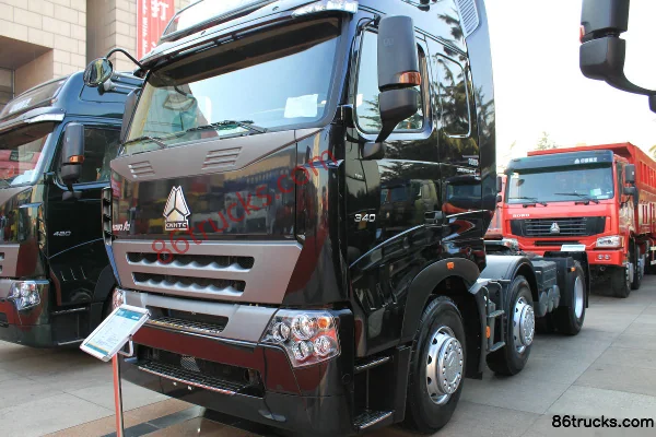 Sinotruk HOWO A7 Series Heavy Truck 340 hp 6X2(8 wheels) Tractor Truck Exterior (3) | 86Trucks