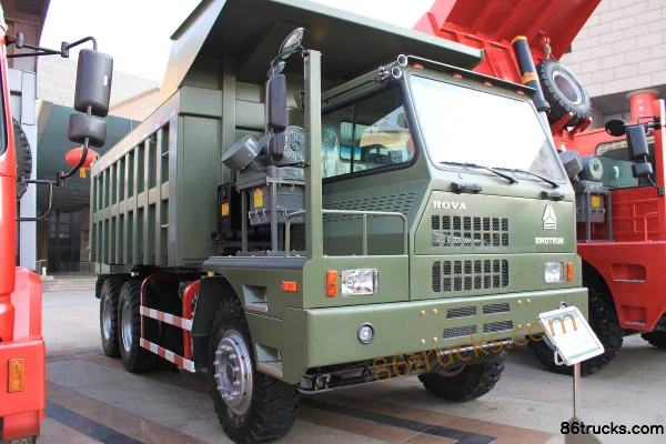 Sinotruk HOVA 336 hp 6X4(10 wheels) Wide-body Mining Dump Truck (5.4m) Exterior (2) | 86Trucks