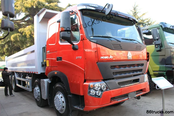 Sinotruk HOWO A7 Series Heavy Truck 375 hp 8X4(12 wheels) 8.5m Dump Truck Exterior (3) | 86Trucks
