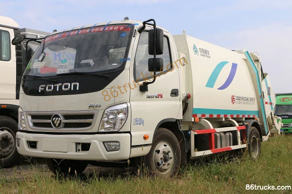Foton Ollin CTX 156hp 4X2(6 wheels) garbage truck (Qingzhuan brand) Exterior (3) | 86Trucks