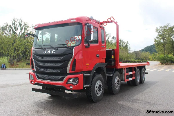 JAC Gallop K5W 310 hp 8X4(12 wheels) Flatbed Truck Exterior (3) | 86Trucks