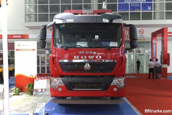 Sinotruk HOWO T5G 340 ch 4X2(6 roues) camion de pompiers (marque Jiangte) (JDF5190GXFPM80/Z) Extérieur (2) | 86Trucks