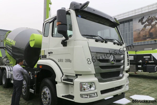 Sinotruk Haohan J5G 310 hp 8X4(12 wheels) 7.7m³ concrete mixer truck (Zoomlion) Exterior