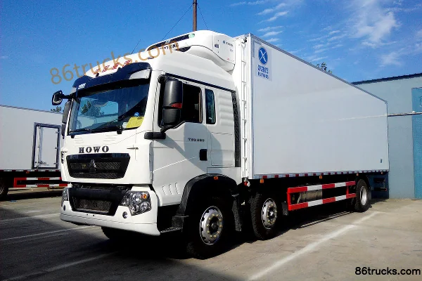 Sinotruk HOWO T5G 280hp 6X2(8 wheels) refrigerated truck (Binglingfang) Exterior (2) | 86Trucks
