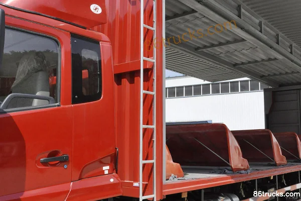 Dongfeng Commercial Vehicle Jiayun 210hp 4X2(6 wheels) 9.6m Wing Opening Box Cargo Truck Cab (1) | 86Trucks